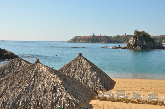 Beach view at Dreams Huatulco 