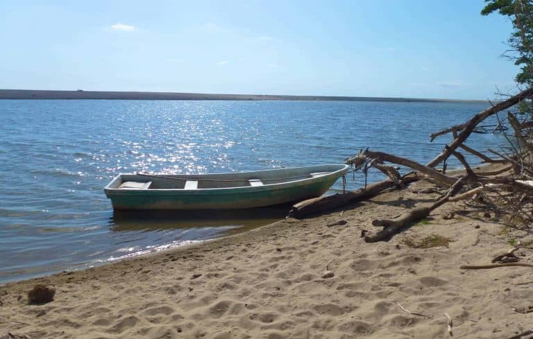 Fishing boat at Barra de Navidad near Puerto Escondido