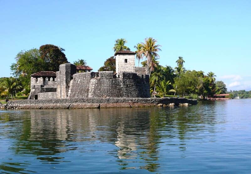The fortress of Castillo de San Felipe in Guatemala.