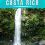 waterfall in Costa Rica with text overlay of Best Adventure Destination.