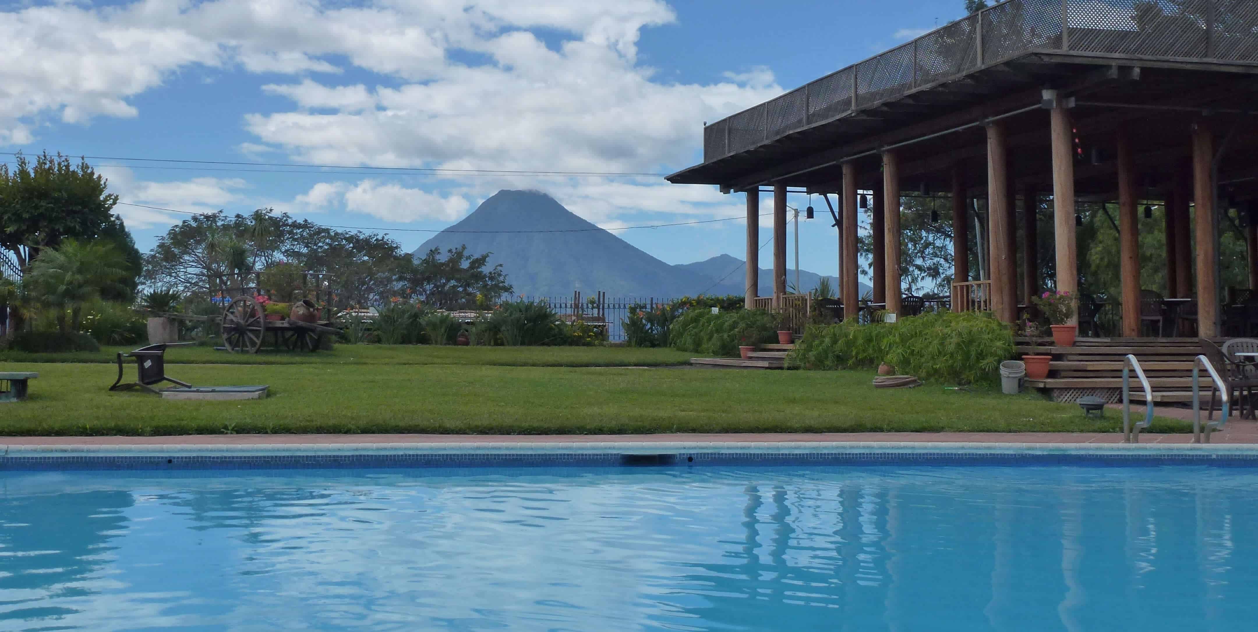 Swimming pool at Hotel Porta del Lago in Panajachel Guatemala