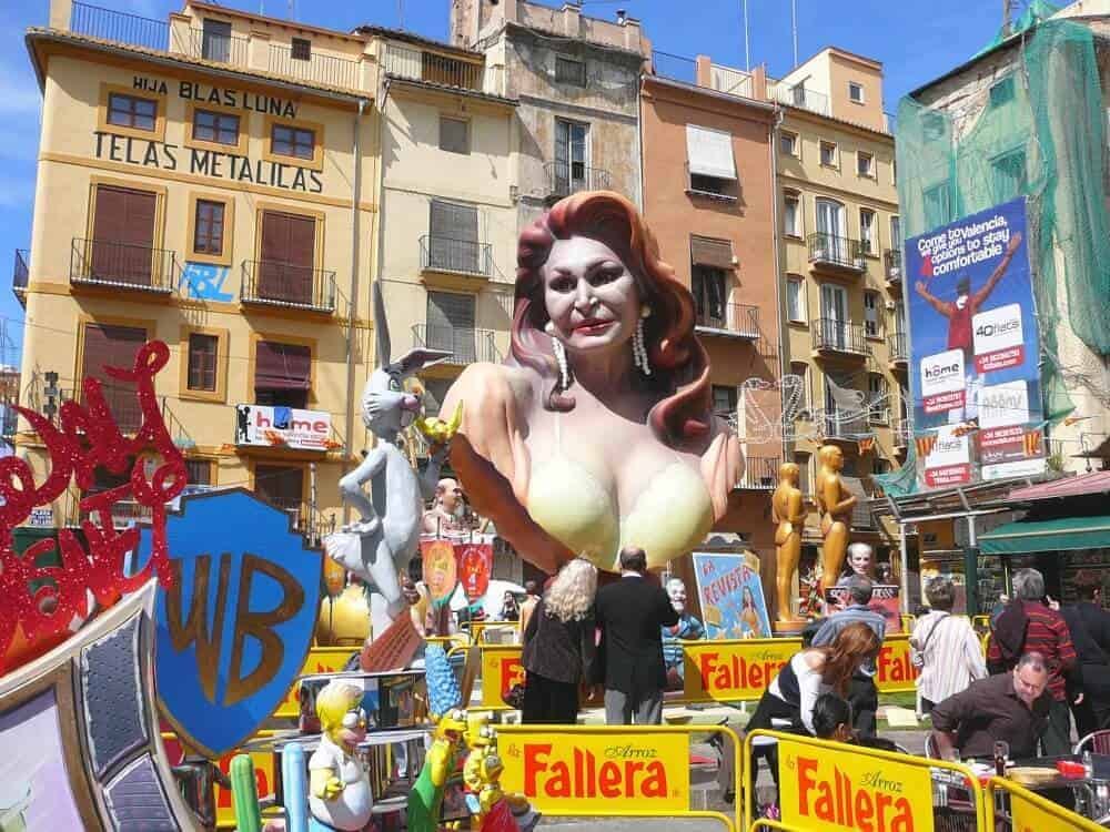 Falla Sculpture in Valencia Spain