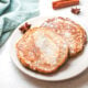 Arepa di Pampuna on a plate with star anise.