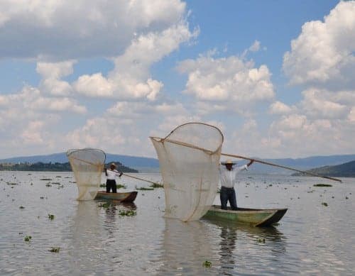 Fishermen on Lago de Patzcuaro 