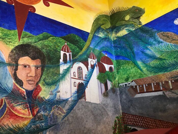 Mural depicting the history of Santa Maria Oaxaca Huatulco