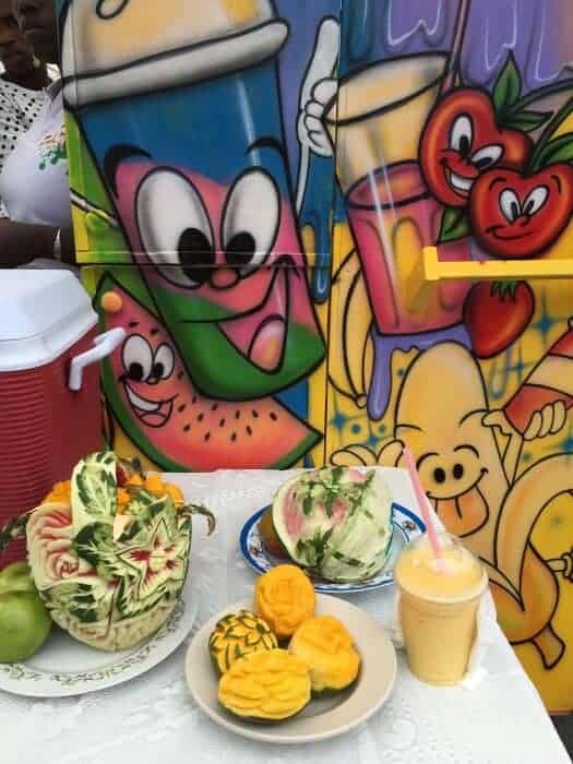 Mango shake at Nevis Mango and Food Festival