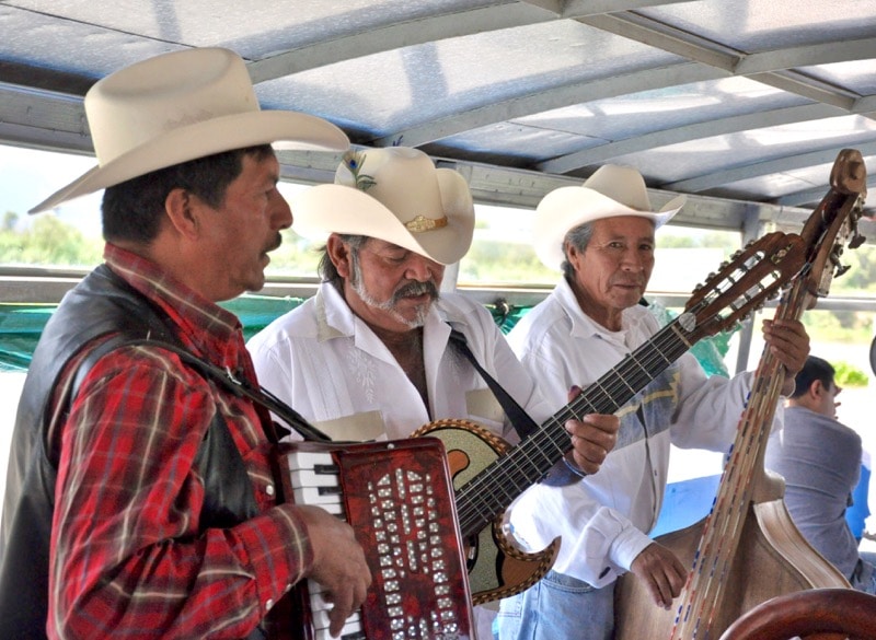 mariachis on Isla de Janitzio in Michoacan.
