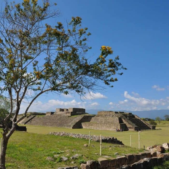 Monte Albán is an outstanding pre-Columbian ceremonial centre in Oaxaca