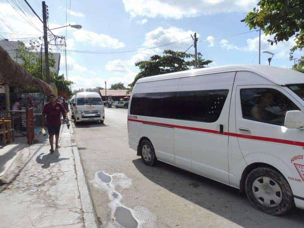 Colectivo from Playa del Carmen - Tulum.