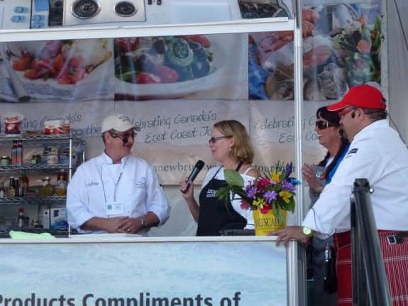 Michele Peterson at Saltscapes food festival at Harbourfront