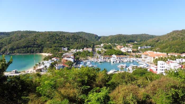 View of Santa Cruz Huatulco on Three Levels Tour