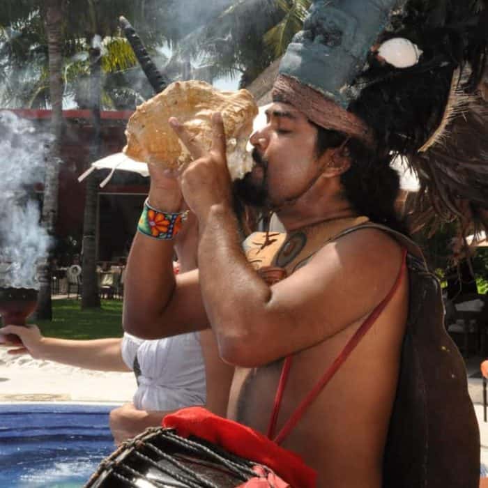 Purification ritual by the shaman