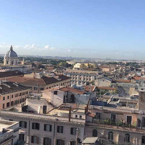 Skyline of the Termini neighbourhood of Rome.