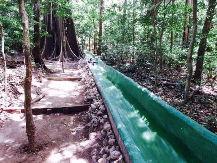 Waterslide at Buena Vista Lodge & Adventure near Rincon de la Vieja Park. 