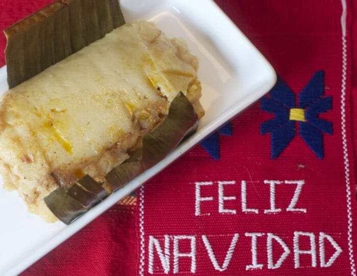 Tamale at Navidad Guatemala celebration