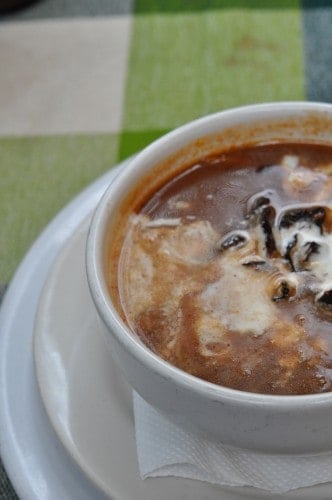 Tarascan Soup in Paztcuaro Mexico 