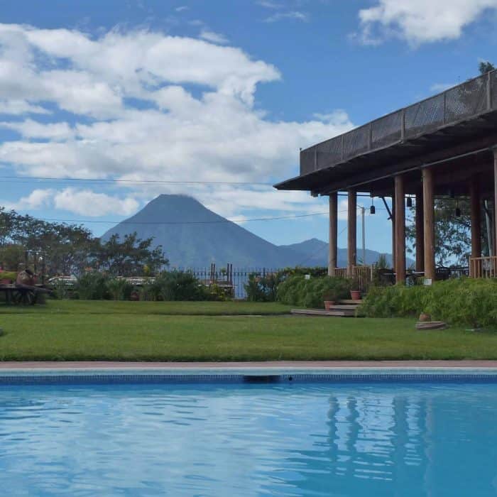 Swimming pool at Pool at Hotel Porta del Lago Lake Atitlan. 
