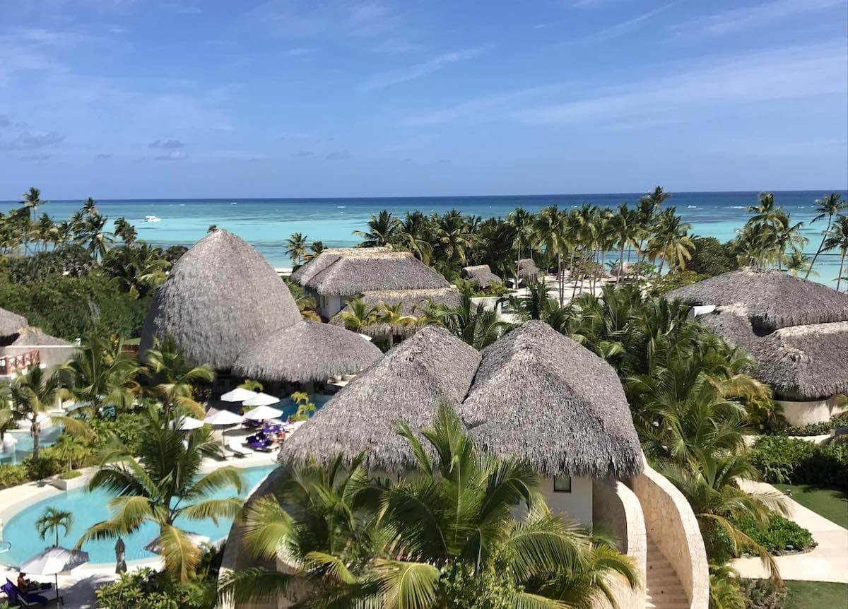 View of Secrets Cap Cana all-inclusive resort in Dominican Republic. 