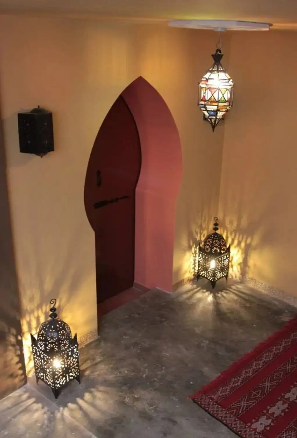 Moody interior of Marrakesh Spa in Cyprus. 