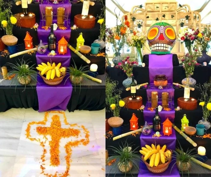 One of the Day of the Dead altars at Fiesta Americana Coral Beach Cancun