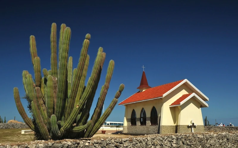 View of Alto Vista Chapel on a sunny day. 