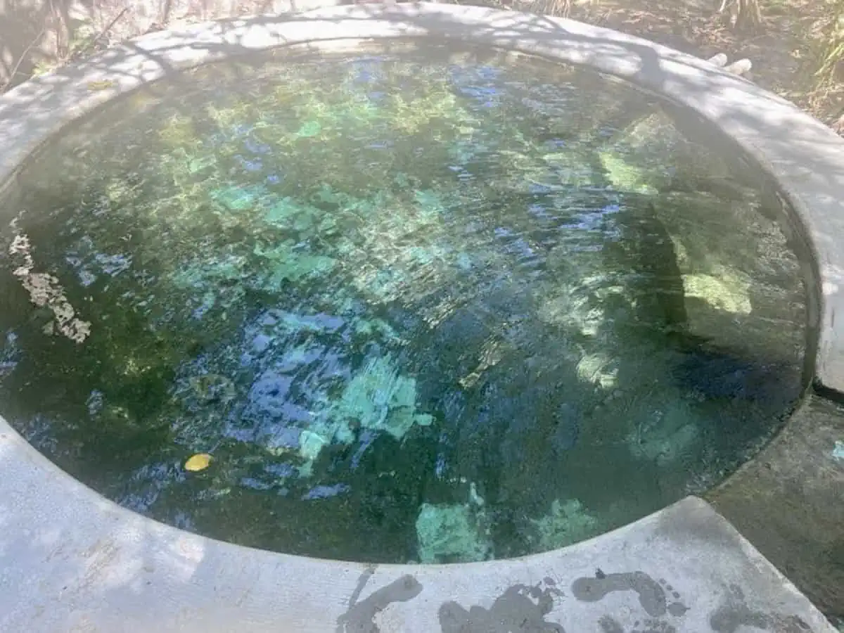 Small pool at Atotonilco Hot Springs in San Jose Manialtepec.. 