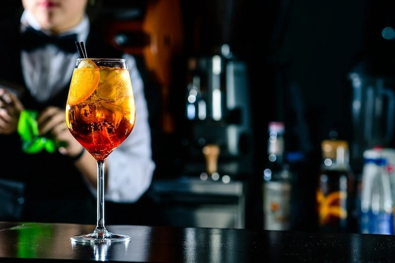 Classic Italian Aperol Spritz cocktail