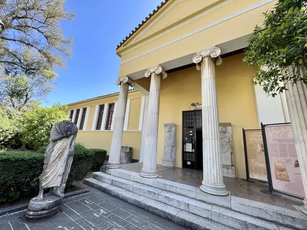 Exterior of Archeology Museum of Sparta on a sunny day. 