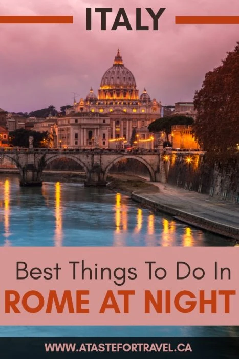 fun things to do in Rome at night 