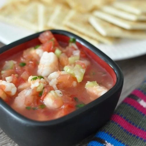 Guatemalan ceviche recipe for fresh shrimp cocktail