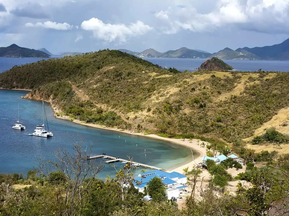 View of Norman Island on BVI.