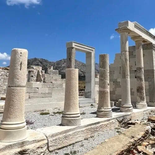 Temple of Demeter in Naxos Greece.