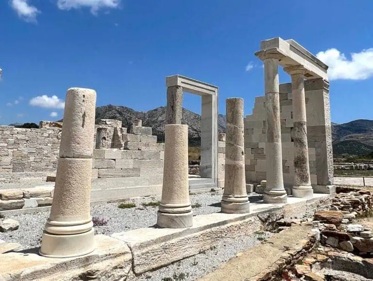 Temple of Demeter in Naxos Greece.