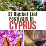 Collage of Cyprus Festivals for Pinterest.