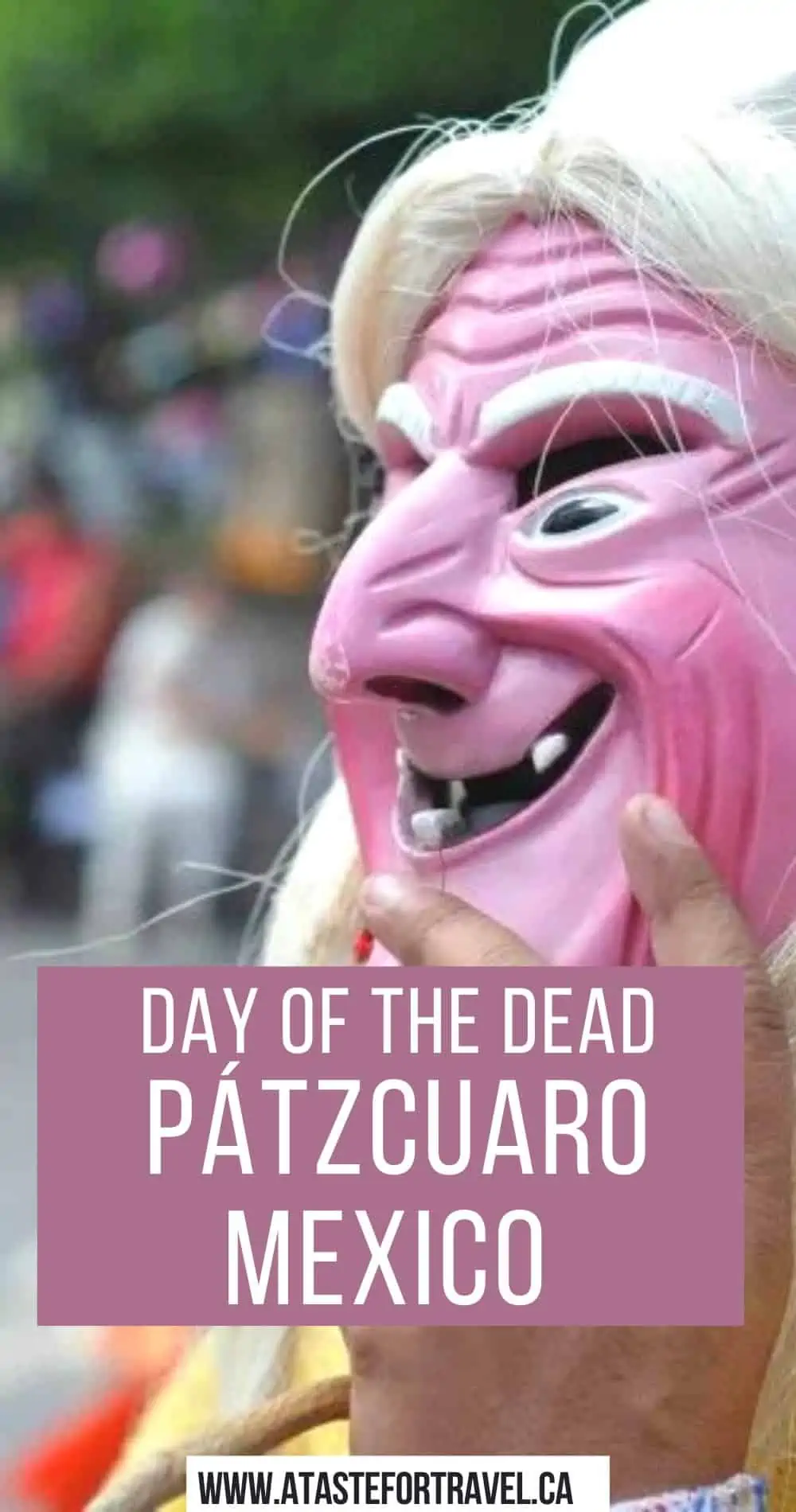 Mask of Dance of the Viejito on Day of the dead in Michoacan. 