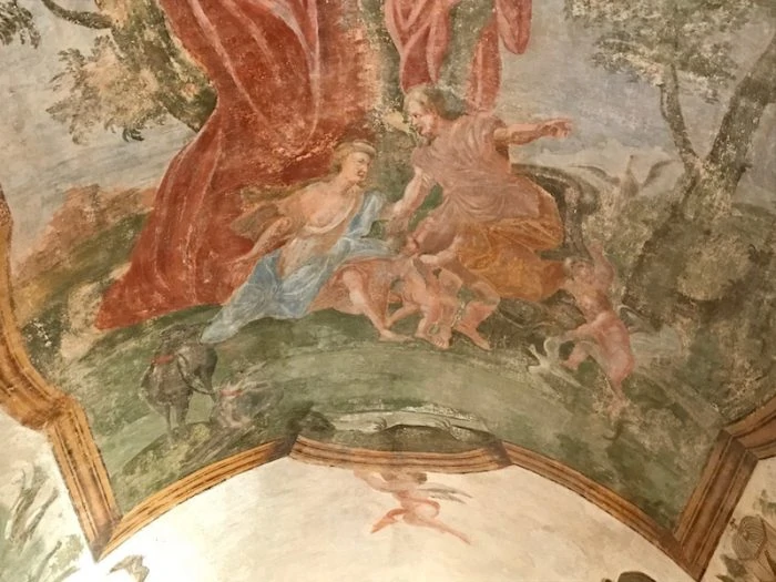 Fresco at Palazzo Marchesale in Matino Puglia