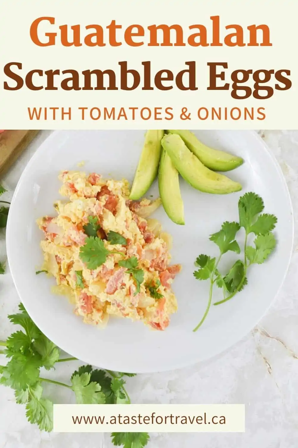 Scrambled Eggs with Tomatoes and Onions - Huevos Revueltos con Tomate Y Cebolla 
