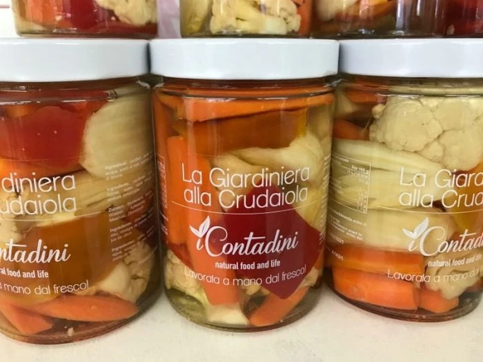 Contadini produces an award-winning line of products such as sun-dried tomatoes, marinated vegetables and oils in a rainbow of colours.