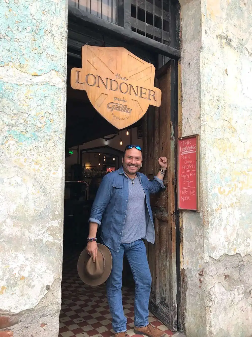 Archeologist Jose Antonio Gonzalez at The Londoner in Antigua. .