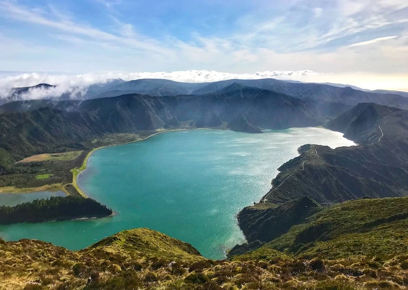 Lagoa do Fogo caldera on sao miguel Island