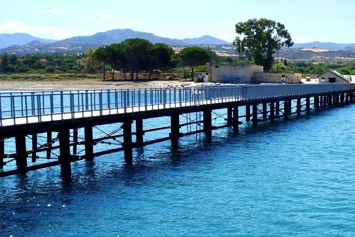 Limni Pier in Paphos Cyprus.
