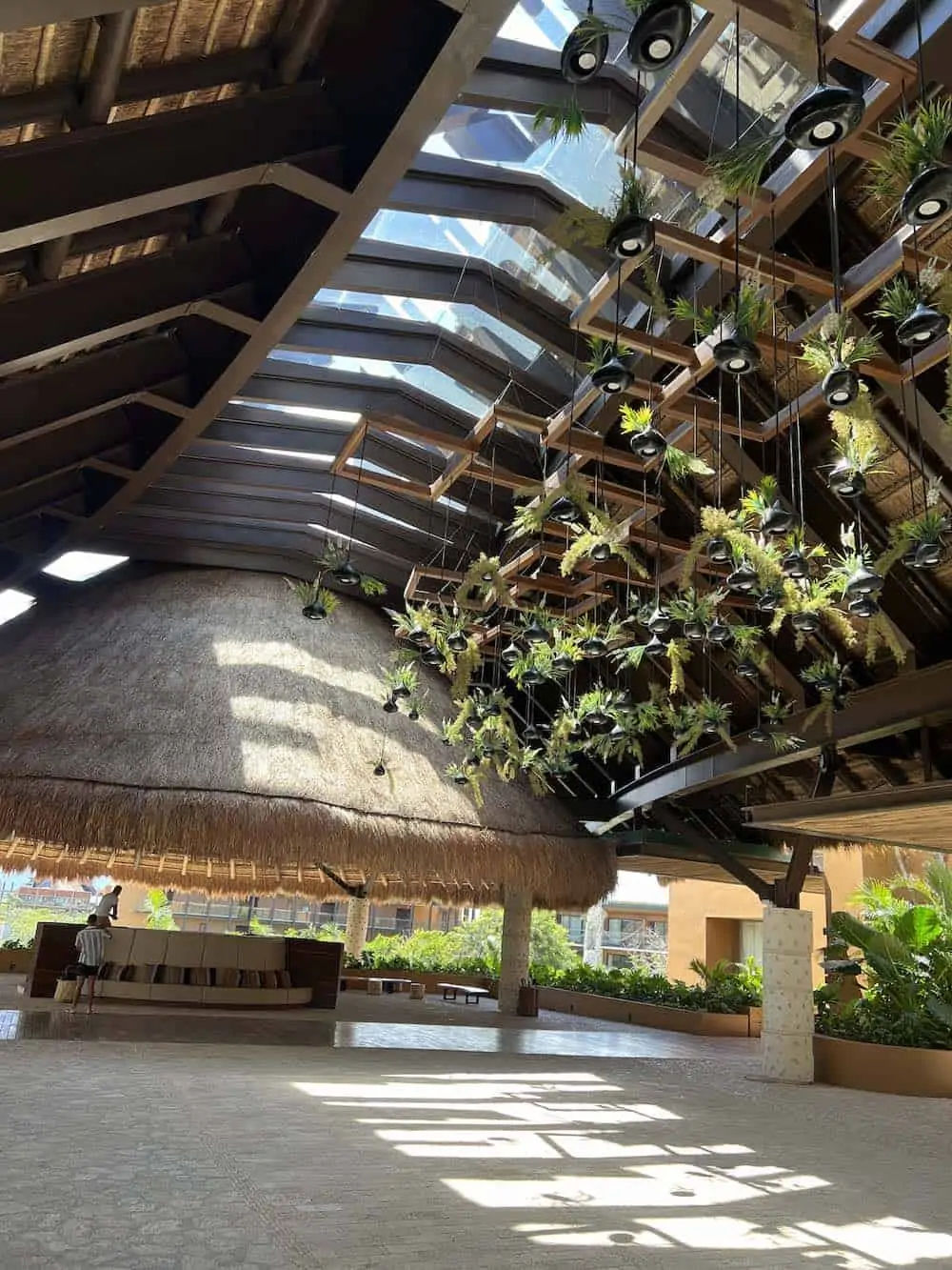 Lobby at Hotel Xcaret Arte. 