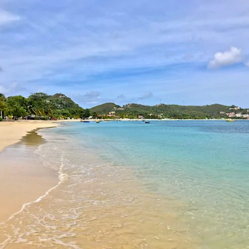 No Sargassum seaweed on Grand Anse Beach Grenada