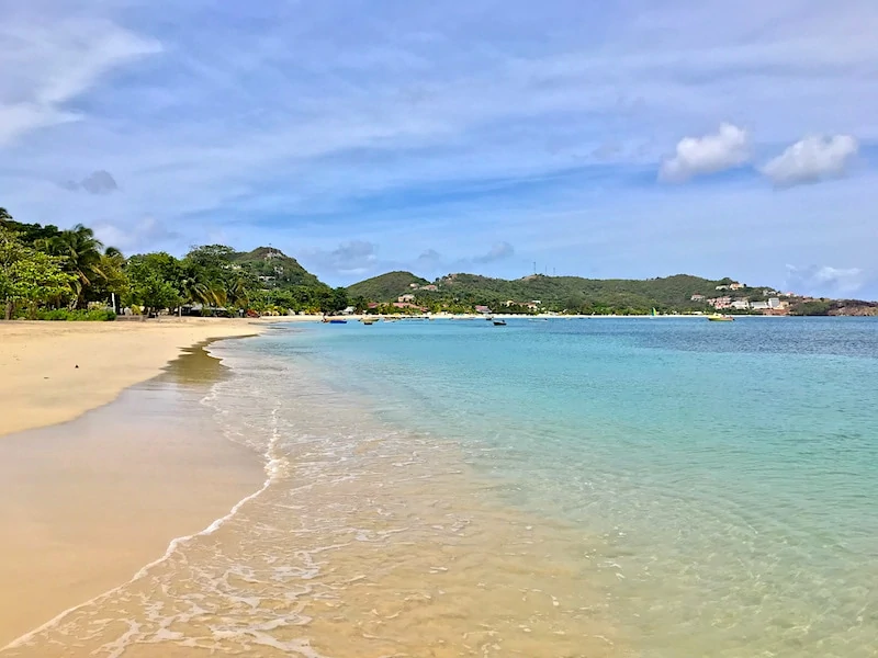 No Sargassum seaweed on Grand Anse Beach Grenada