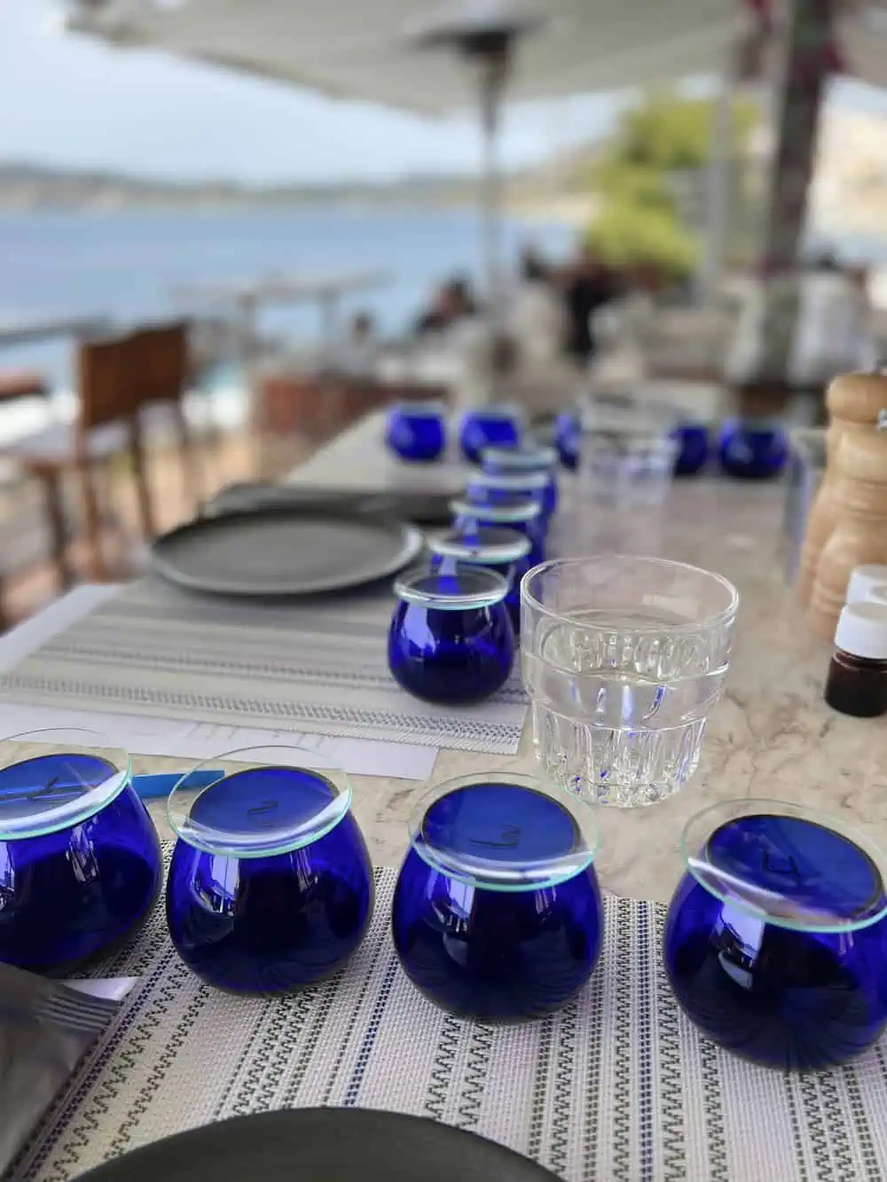 Olive oil tasting in Greece. 