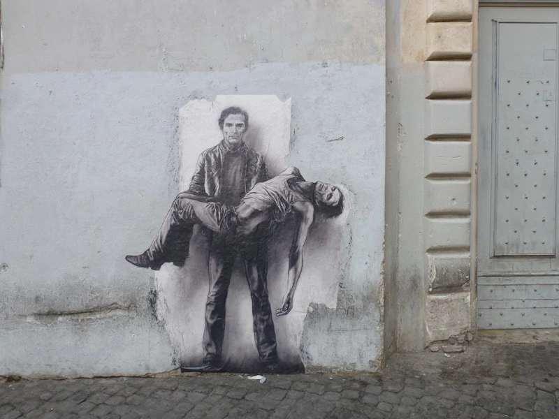 Street art in Trastavere Rome