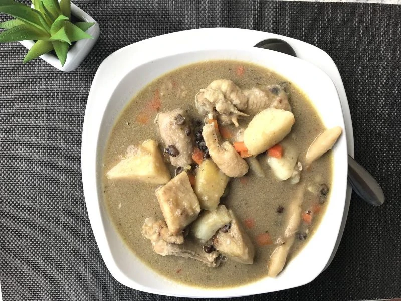 Traditional Grenadian Food - Pigeon Peas Soup