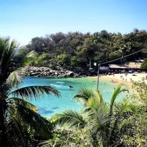 Beautiful beach in Mexico.