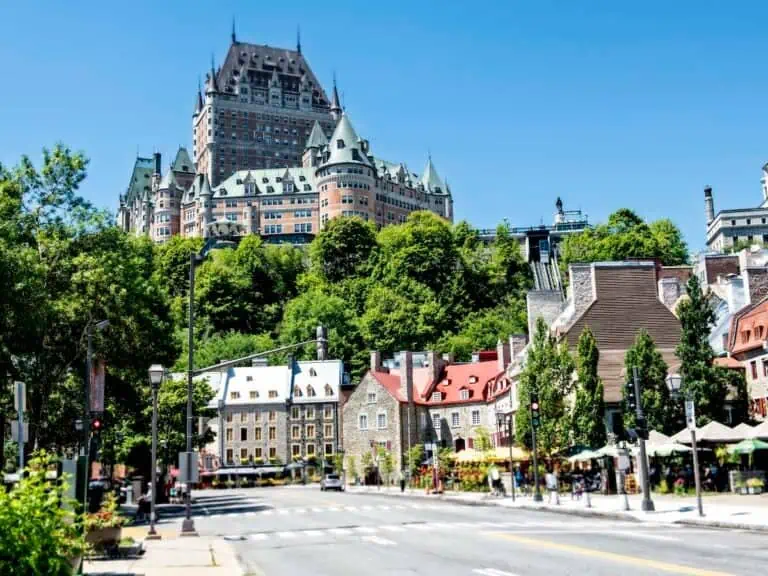 Old Quebec City attractions in the summer.