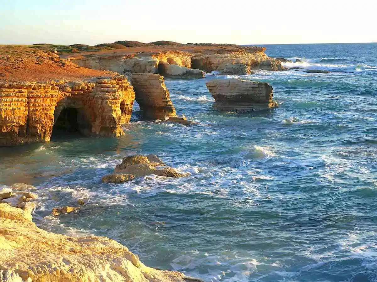 The sea caves of Peyia one of the top places to visit near Paphos.